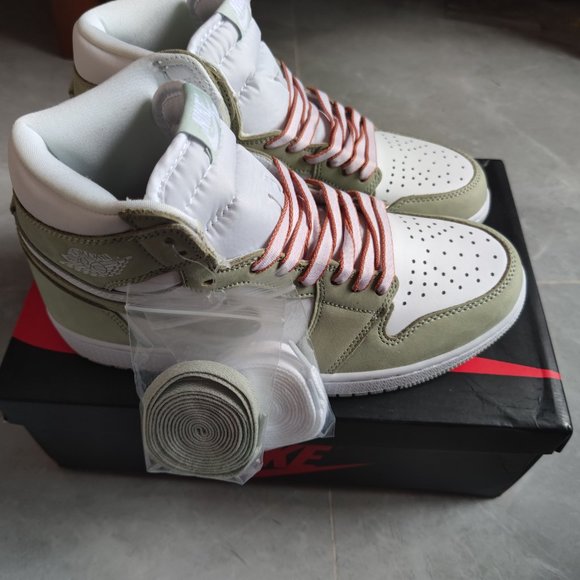 Women Sage Sea Dark Green High gang Basketball Sneakers - Picture 2 of 7